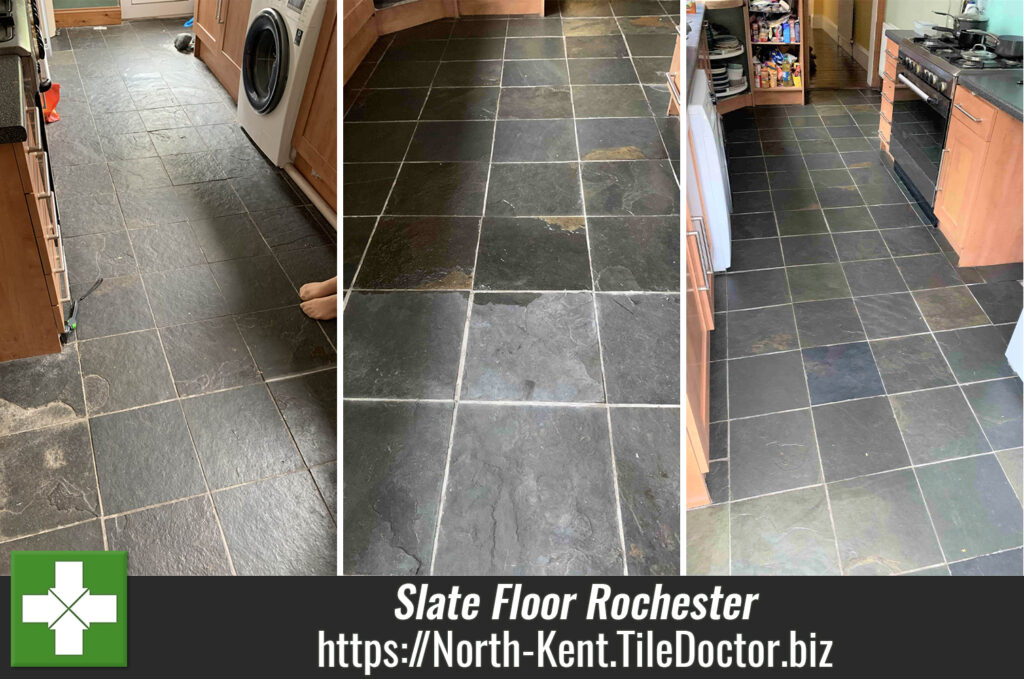 Slate Kitchen Floor Tile Renovation Rochester Kent