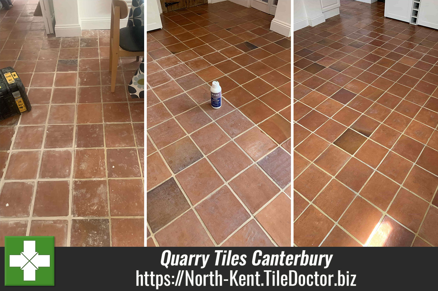 Renovating a PaintStained Quarry Tiled Kitchen Floor in Canterbury