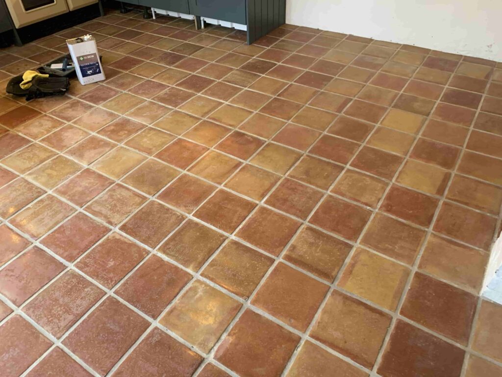 Terracotta Kitchen Floor After Cleaning Edenbridge