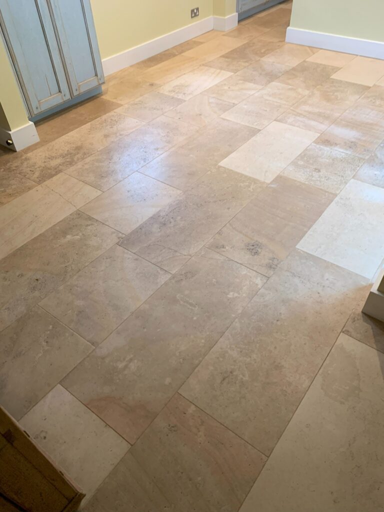 Travertine Floor Before Cleaning Maidstone