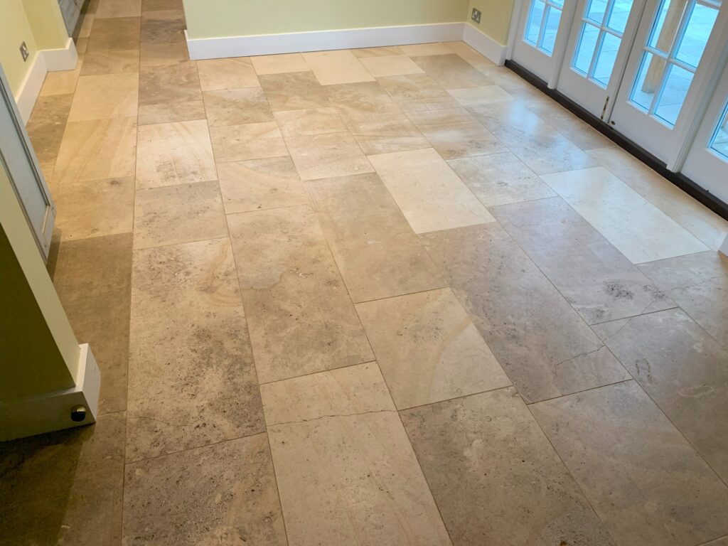 Travertine Floor Before Cleaning Maidstone